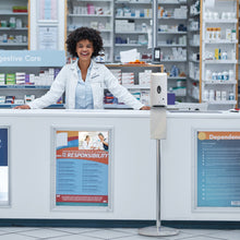 Afbeelding in Gallery-weergave laden, Desinfectie Dispenser met sensor en voetstand