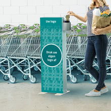 Afbeelding in Gallery-weergave laden, Informatie kolom met dispenser voor desinfectie doekjes