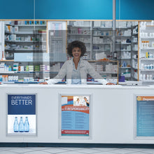 Afbeelding in Gallery-weergave laden, Hangende hygiënische spuug- en niesbescherming