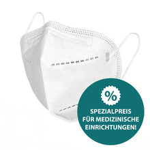 Afbeelding in Gallery-weergave laden, KW 21 - Atemschutzmaske FFP2/KN95 mit Nasenclip - Box mit 100 Stück
