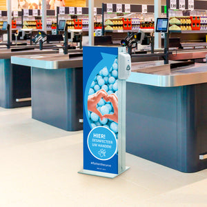 Informatie kolom met Desinfectie Dispenser - variant S