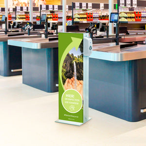 Informatie kolom met Desinfectie Dispenser - variant S