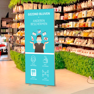 INFO LIGHTBOX met LED-achtergrondverlichting