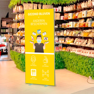 INFO LIGHTBOX met LED-achtergrondverlichting