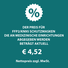 Afbeelding in Gallery-weergave laden, KW 20 - Atemschutzmaske FFP2/KN95 mit Nasenclip - Box mit 100 Stück
