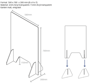 Spuckschutz Glas